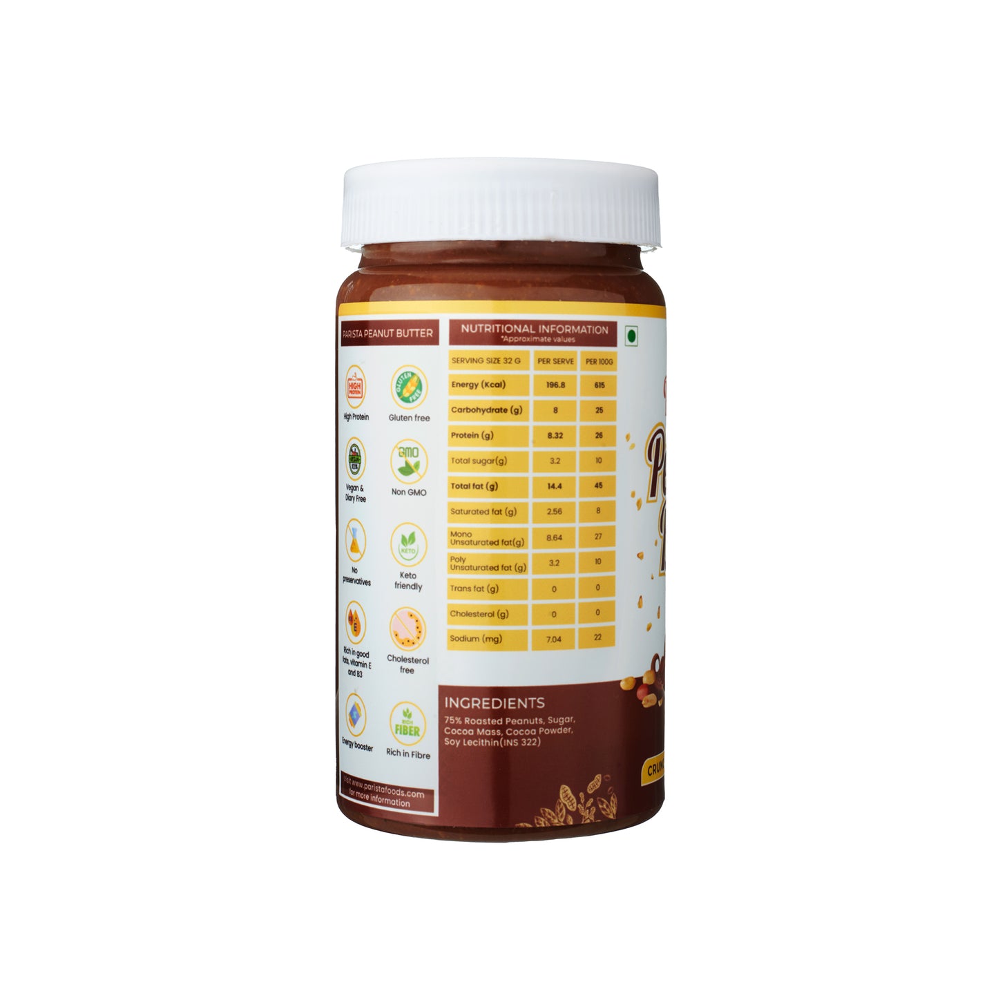 400G Crunchy Dark Chocolate Peanut Butter