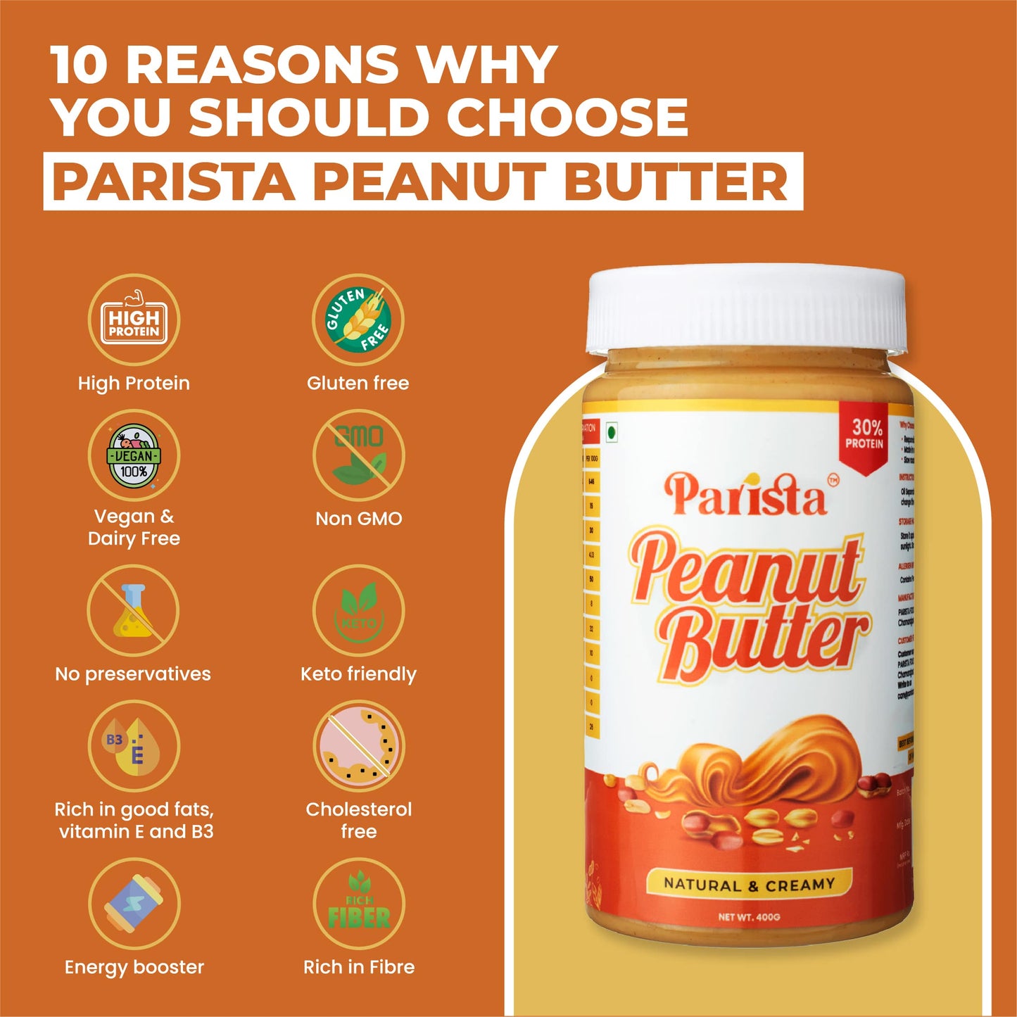 400G Natural & Creamy Peanut Butter
