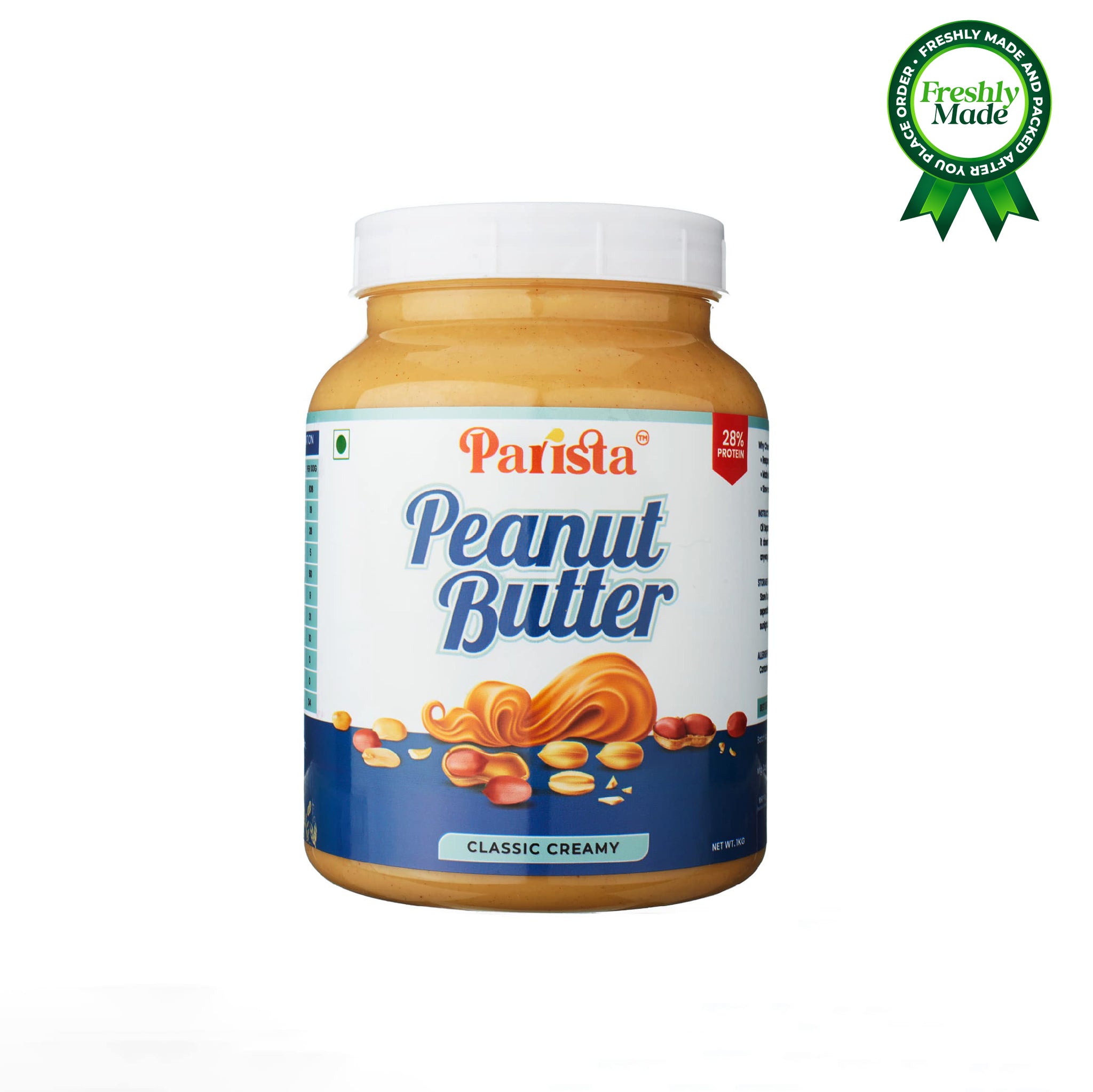 1KG Classic Creamy Peanut Butter Parista Peanut Butter