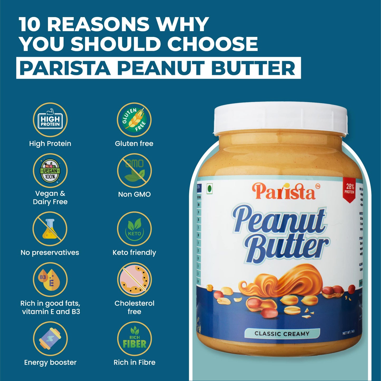 1KG Classic Creamy Peanut Butter